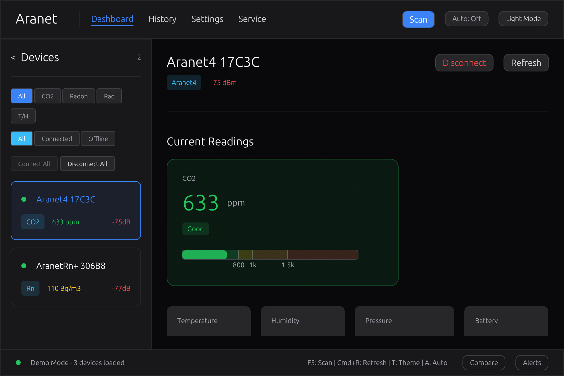 GUI Screenshot - Native desktop application